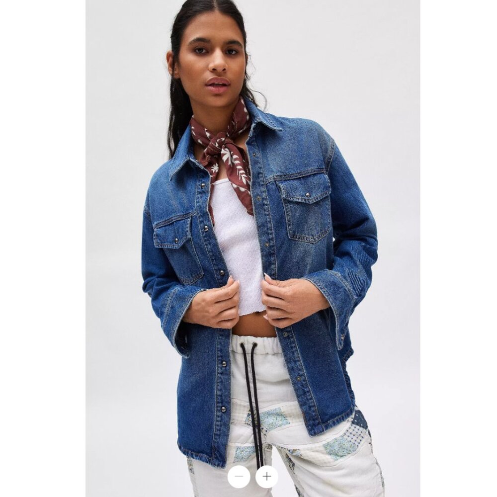 Urban Outfitters BDG Oversized Jacket Dru Denim Shirt Top